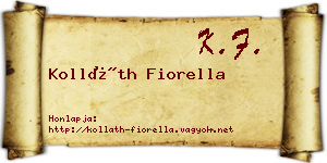 Kolláth Fiorella névjegykártya